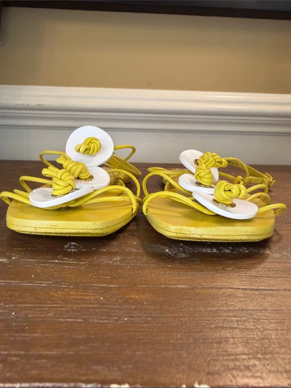 Tory Burch Artisanal Knot Sandals in Yalu